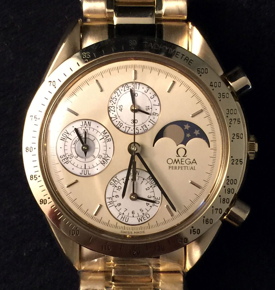 Replica Omega Speedmaster Moonwatch Perpetual Calendar Steel Watch
