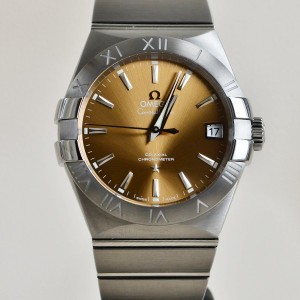 Omega Constellation replica champagne dial watch