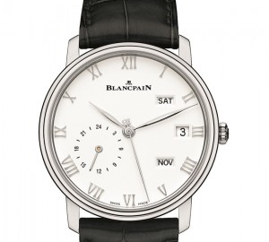 White Dial Blancpain Villeret Quantième Annuel GMT Replica Watch