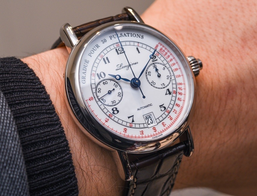 Replica Clearance Longines Pulsometer Chronograph Watch Hands-On